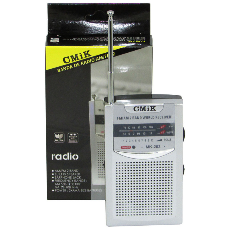 RADIO PORTATIL AM/FM MK-610 – Power on