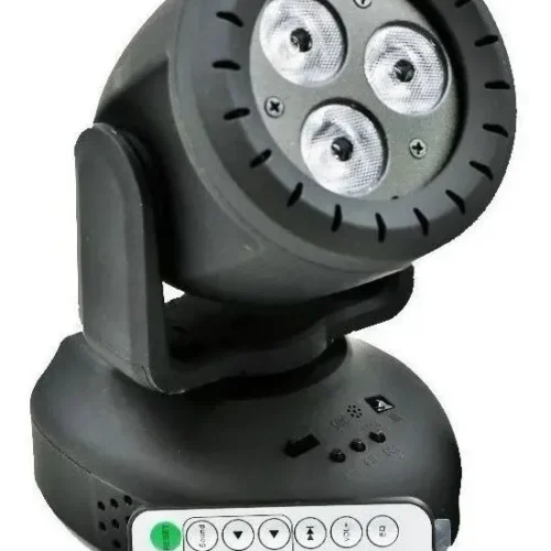 CABEZA MOVIL 3 LUCES CON PARLANTES
